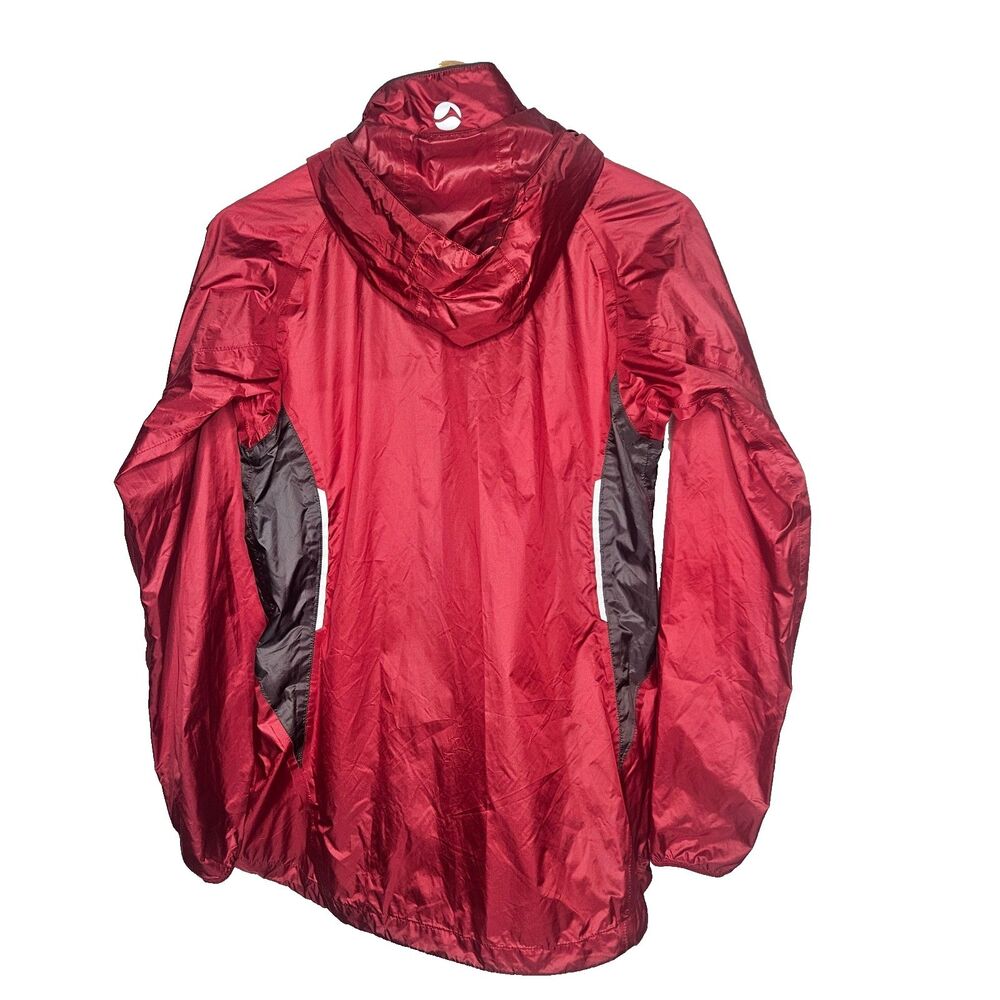 MONTANE Womens Freeflow H20 Jacket 12 Red Lightweight Packable Reflective GP-L09 - Picture 3 of 5